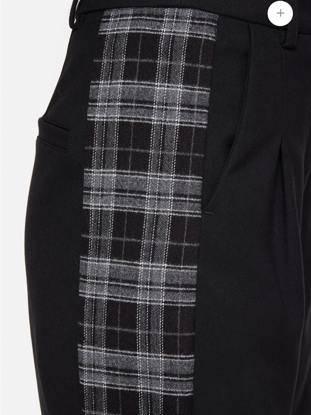NWT Disturbia Plutone Spliced Check Straight Leg Trousers size 16 pants